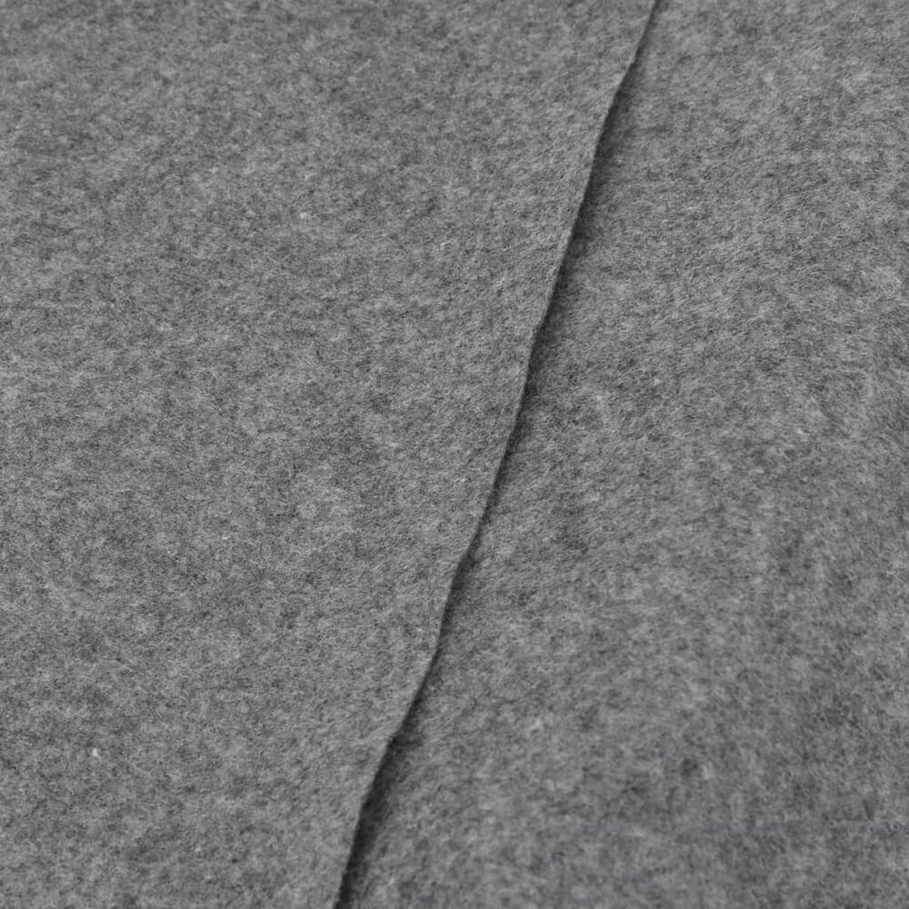 Zwembadgrondzeil &Oslash;306 cm polyester geotextiel lichtgrijs