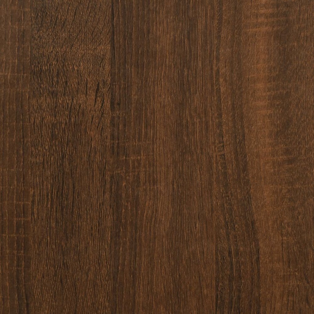 Wandkast 100x36,5x35 cm bewerkt hout bruin eikenkleur