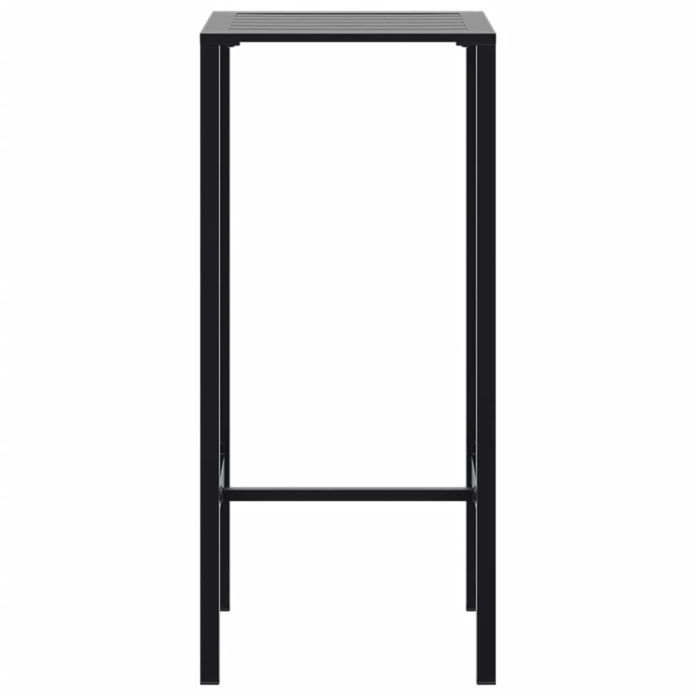 Bartafel 50x50x110 cm gepoedercoat staal zwart