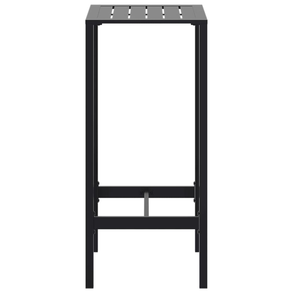 Bartafel 50x50x110 cm gepoedercoat staal zwart