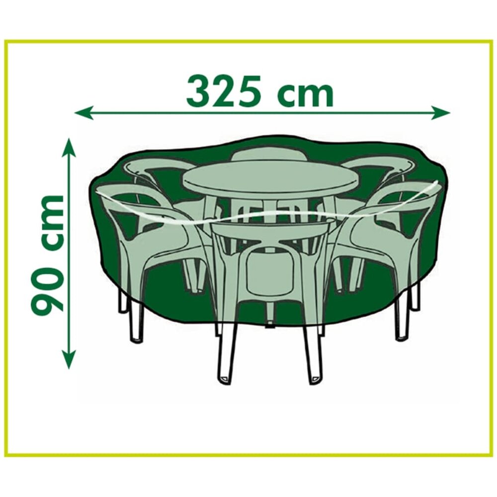 Tuinmeubelhoes voor ronde tafels 325x325x90 cm