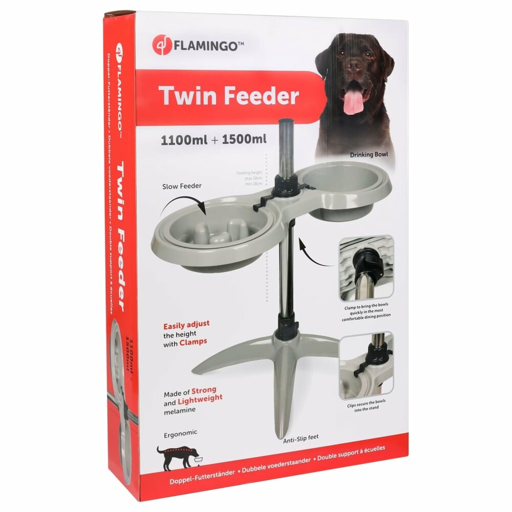 Voerstandaard Suvi M 1100 ml en 1500 ml grijs
