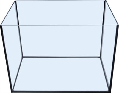 Merkloos Aquarium Met Zwarte Kit 35X23X26 CM