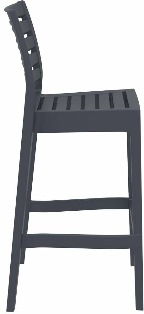 Siesta Ares Stapelbare Barkruk 75 Cm Donkergrijs (Per 2 Stuks)