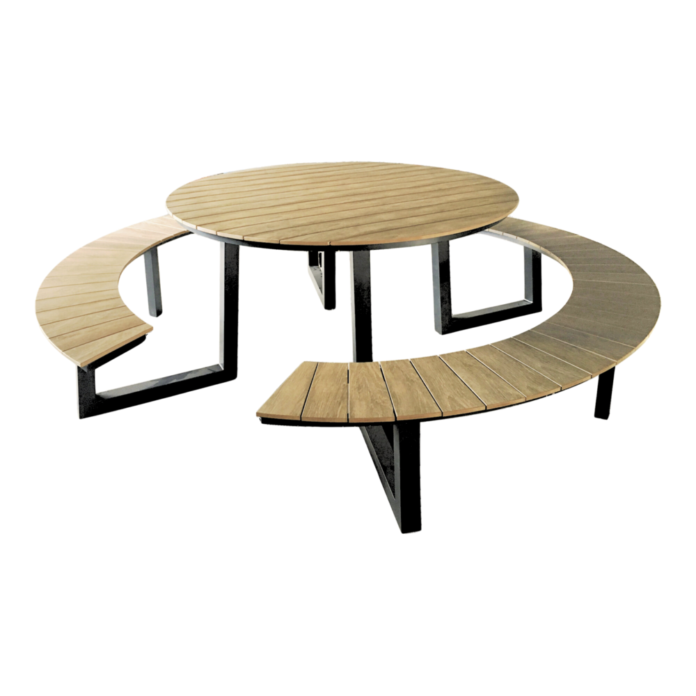 The Outsider Fredo Picknicktafel Rond 242Cm Polywood