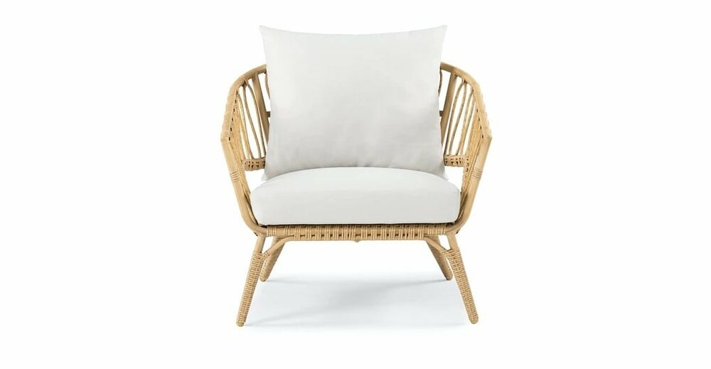 The Outsider Poppy Loungestoel Acaciahout Wicker