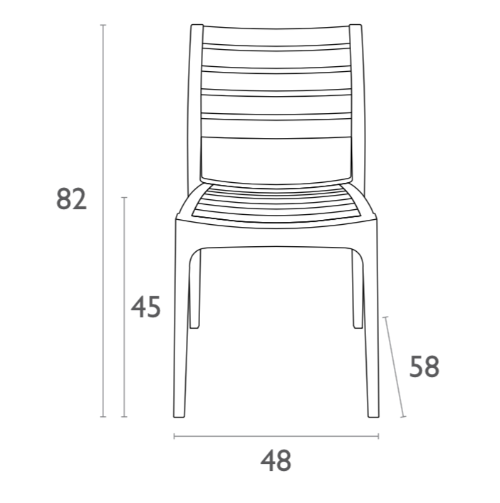 Siesta Ares Stapelbare Tuinstoel Wit (Per 2 Stuks)