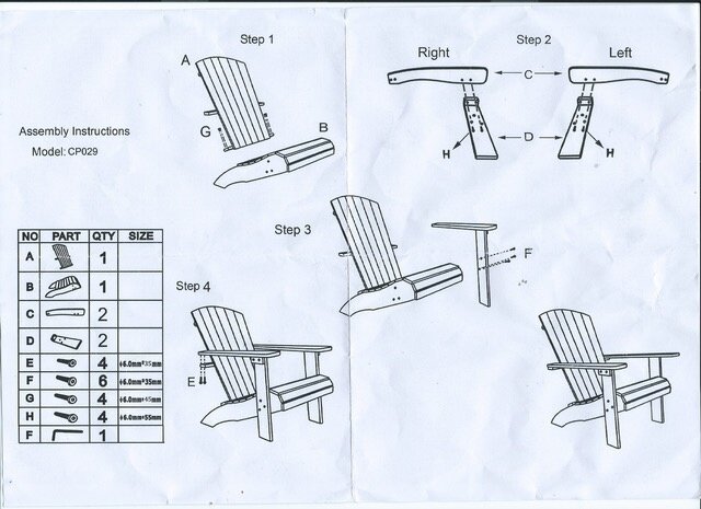 The Outsider Milan Loungestoel Adirondack Polywood Wit