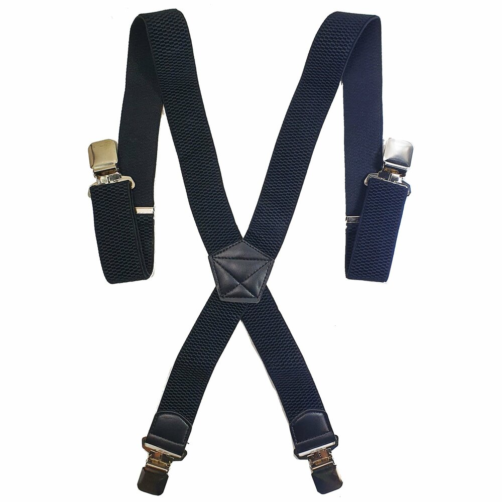Bretels Heren - 2 Stuks - Bretels - Bretels Heren Volwassenen - 4 Clips Bretels -  2 Stuks Blauw en Blauw