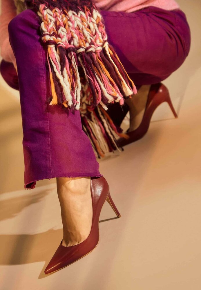 Mangar&aacute; Beri Leather Pumps - 8.7Cm High Heel Red 37
