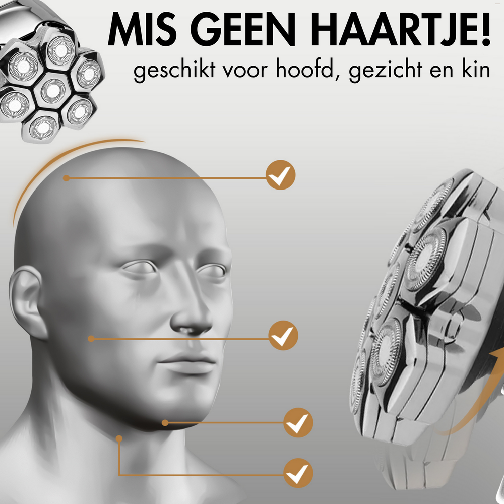 Sansbeaut&eacute;&reg; Hoofdscheerapparaat + Extra Scheerkop | Pro Magnetic