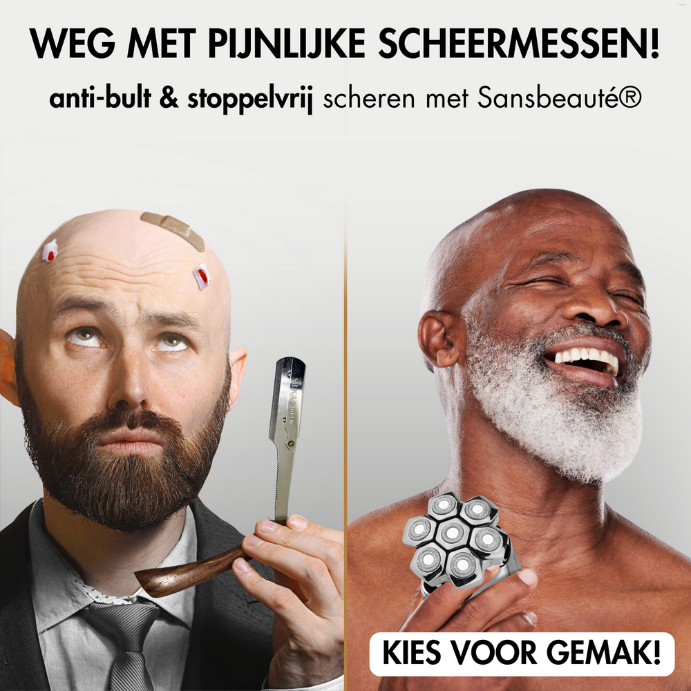 Sansbeaut&eacute;&reg; Hoofdscheerapparaat + Extra Scheerkop | Pro Magnetic
