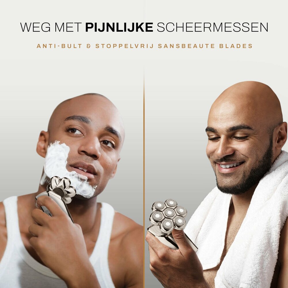 Sansbeaut&eacute;&reg; Hoofdscheerapparaat + Extra Scheerkop | Rpm Max