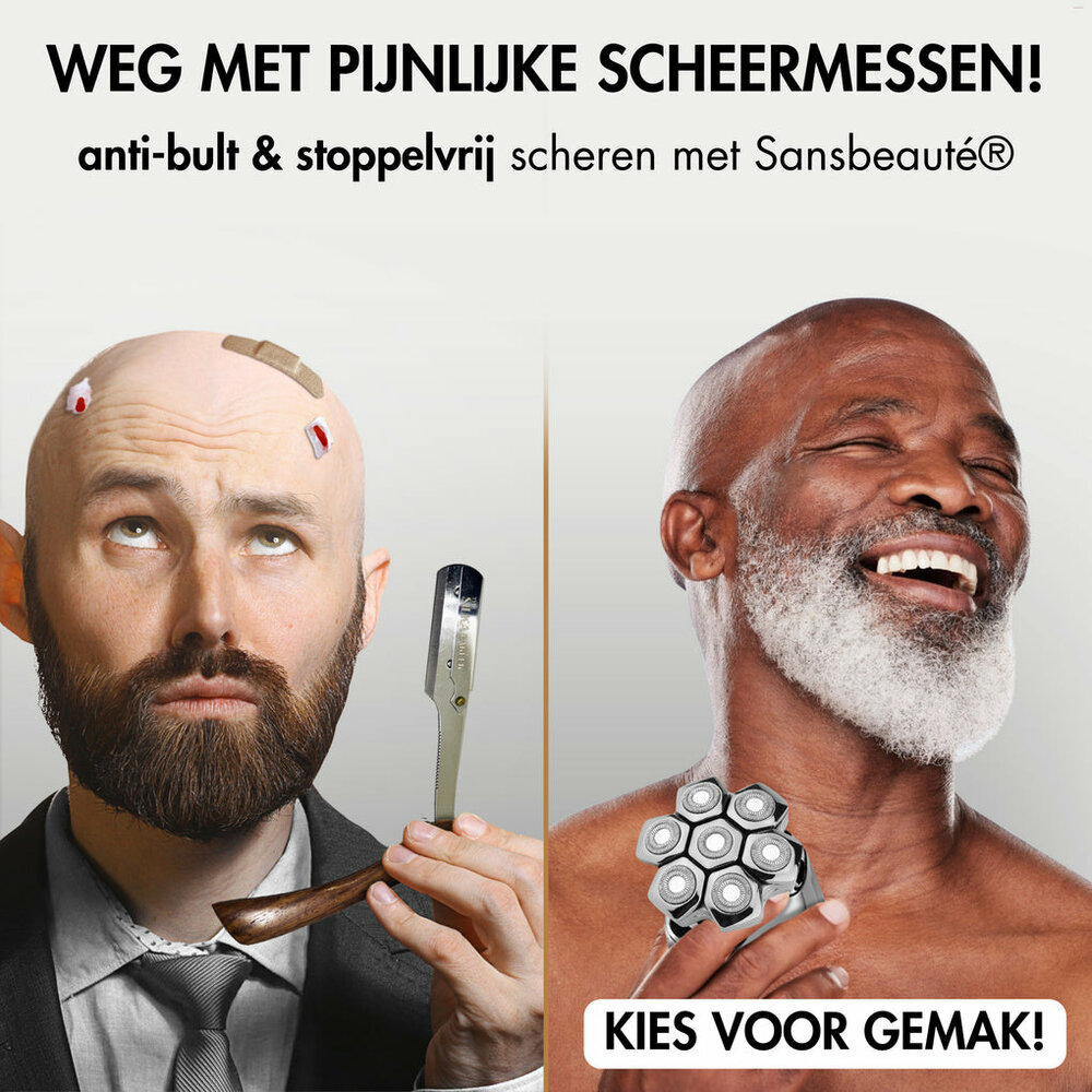 Sansbeaut&eacute;&reg; Hoofdscheerapparaat - Pro Magnetic