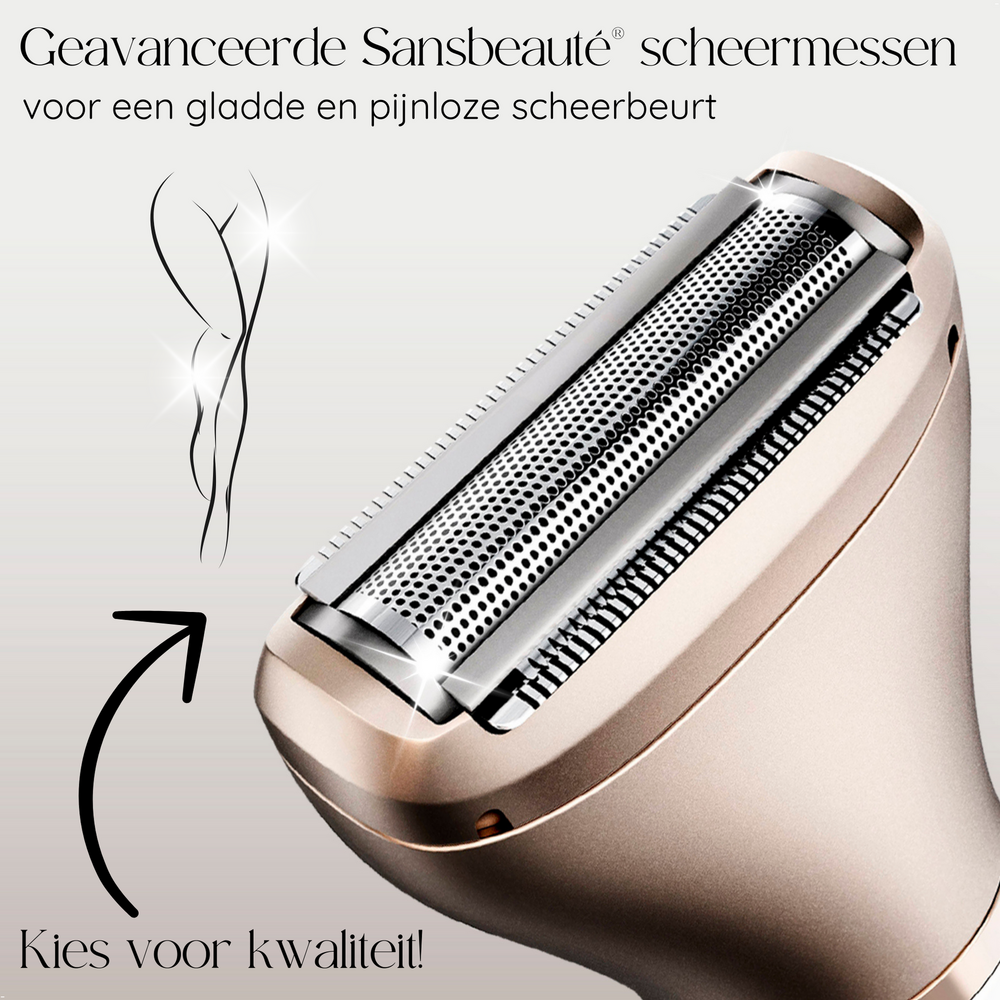 Sansbeaute&reg; 2 In 1 Ladyshave + 2 Extra Scheerkoppen