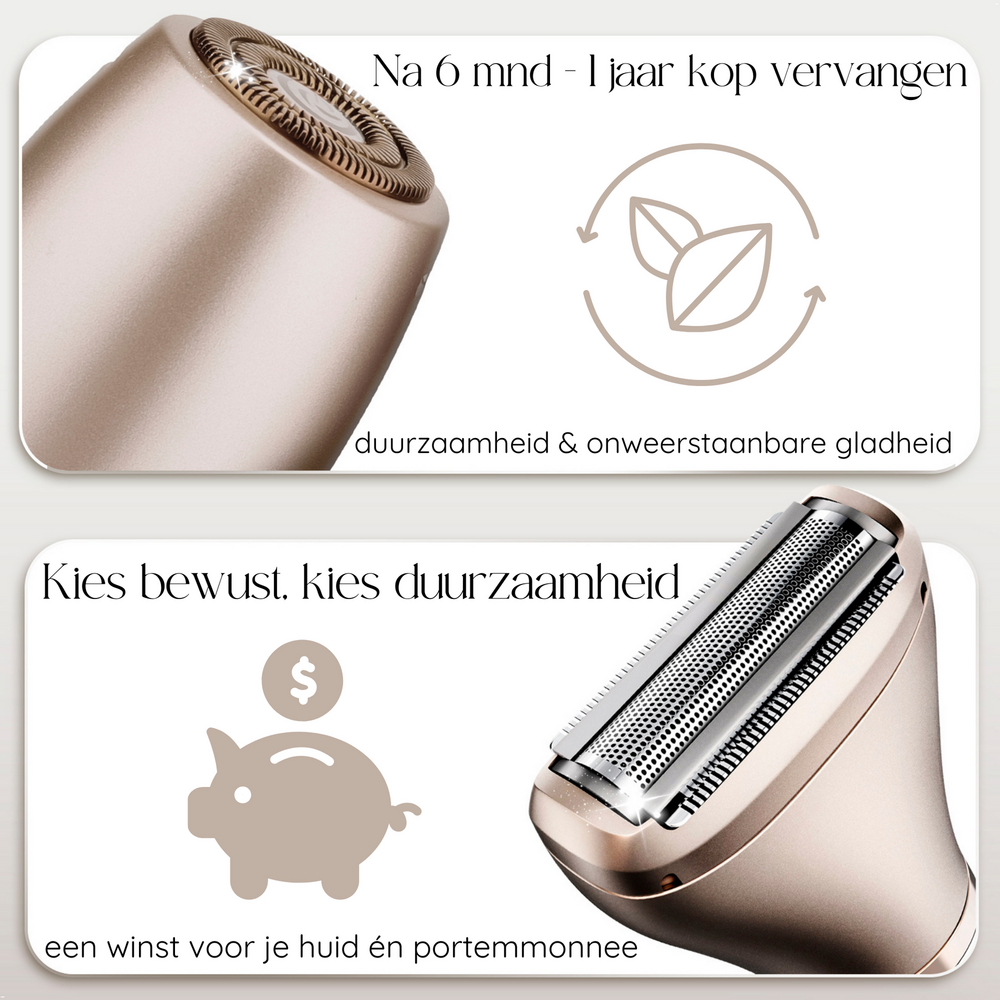 Sansbeaute&reg; 2 In 1 Ladyshave + 2 Extra Scheerkoppen