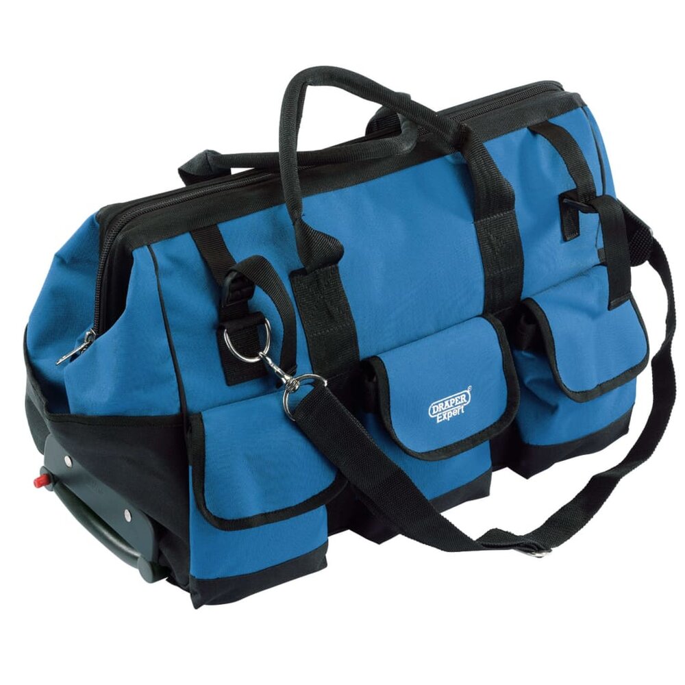 Gereedschapstas rollend 58 L 60x30x35 cm blauw en zwart