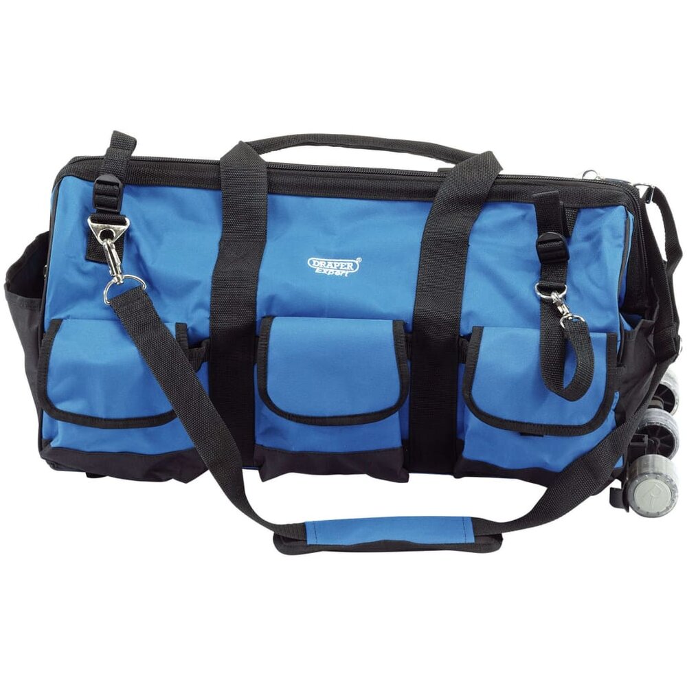 Gereedschapstas rollend 58 L 60x30x35 cm blauw en zwart