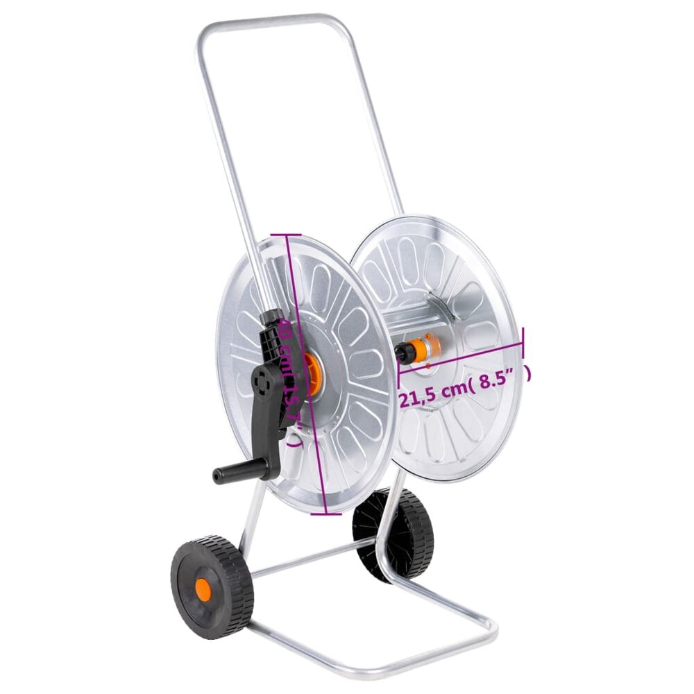 Tuinslangkar voor 60 m 1/2&amp;quot; slang staal