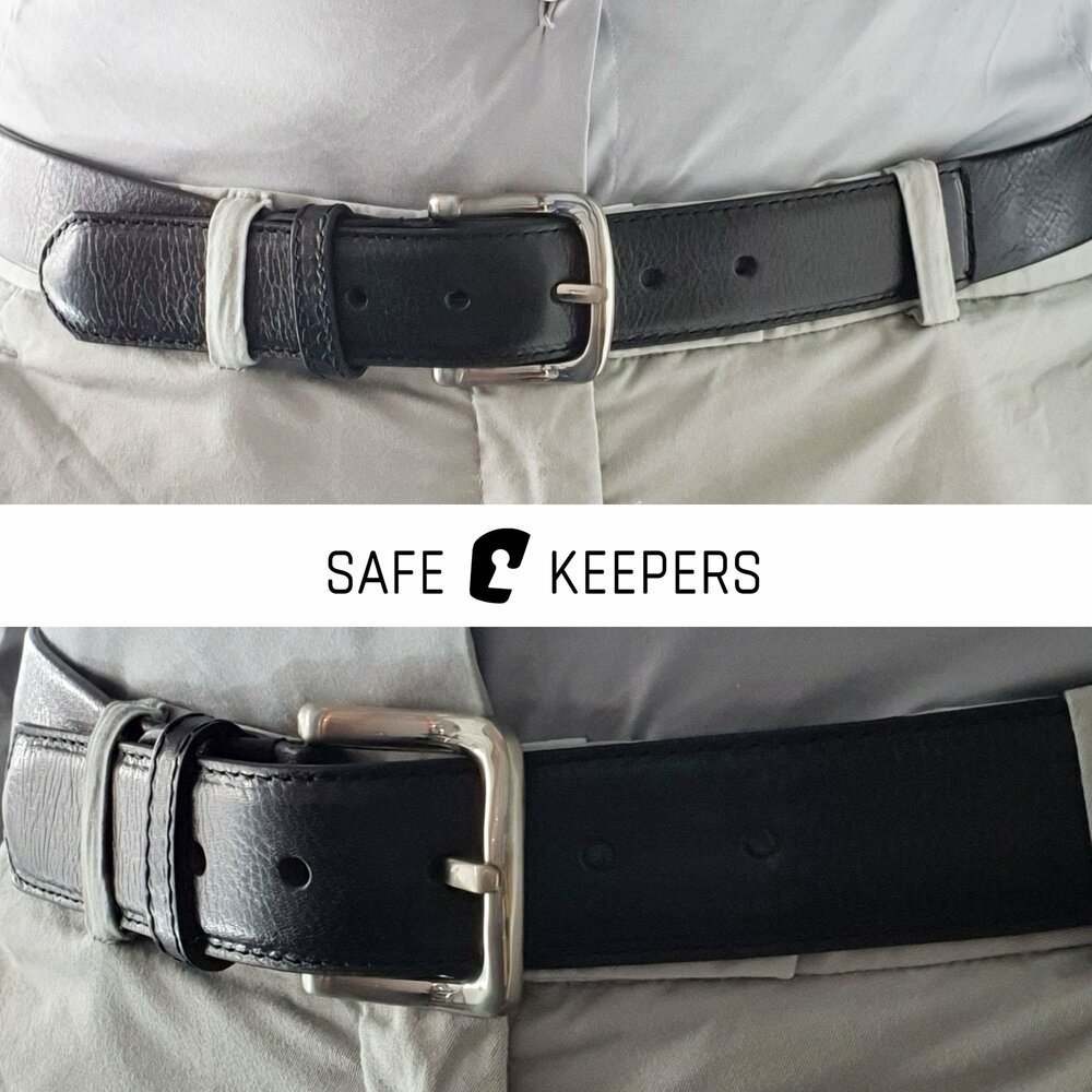 Moneybelt  - Gratis Leren Riemtasje - Bruin Riemtasje - Riem Met Rits - Riem Met Geheimvak 125