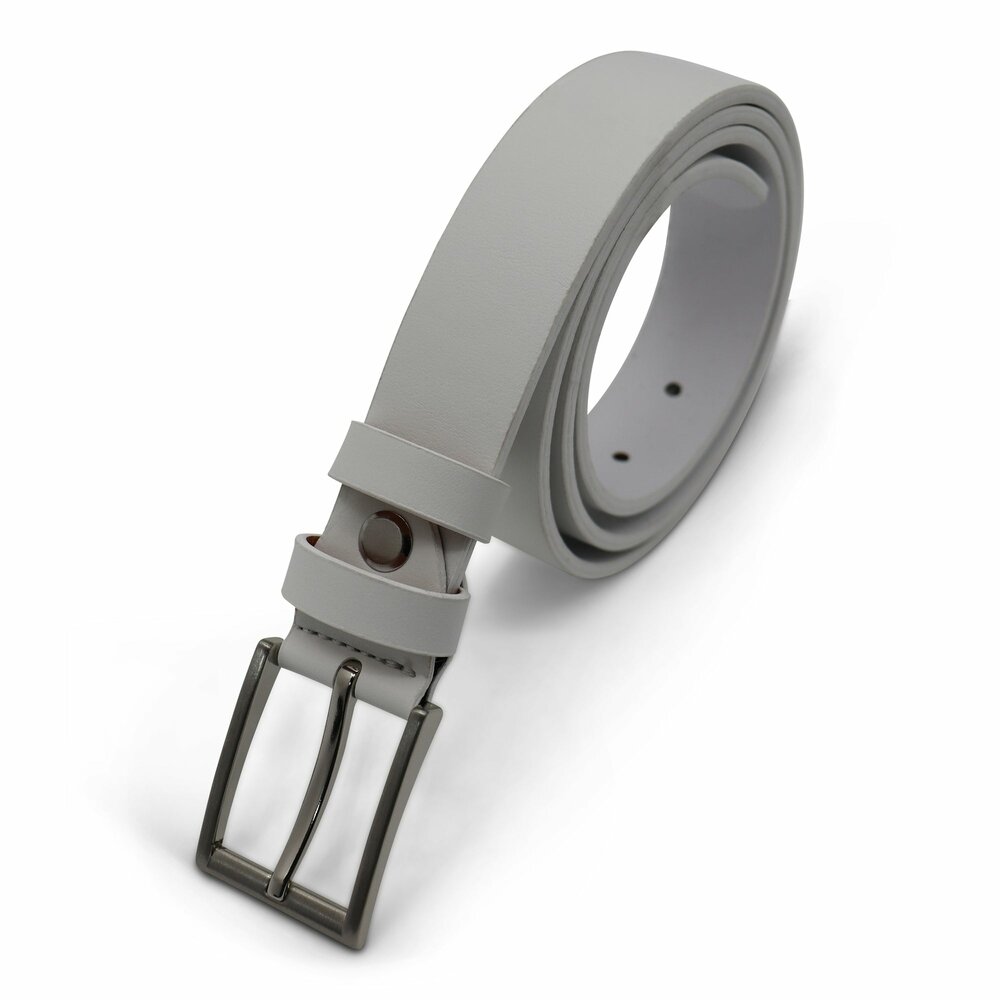 Riem Casual - Riem Heren - Riem Dames - 3 Cm Riem - Leren Riem - Smalle Riem - Leer 95 Donker bruin