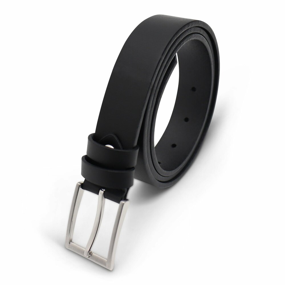 Riem Casual - Riem Heren - Riem Dames - 3 Cm Riem - Leren Riem - Smalle Riem - Leer 105 Donker bruin