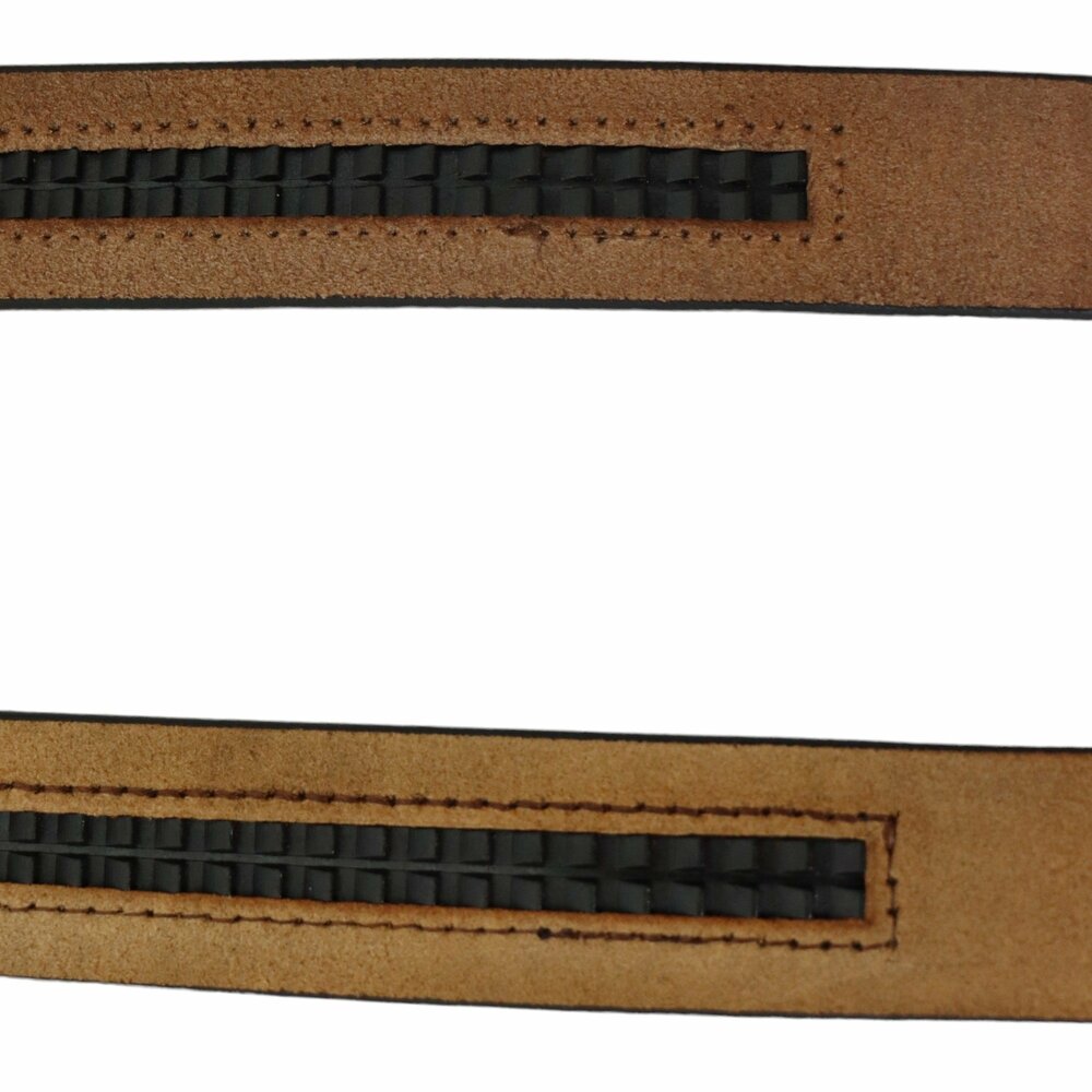 Heren Riem - Automaat Riem - Echt Leer Met Automatische Gesp - Broekriem 2 Stuks - Zwart En Cognac 100
