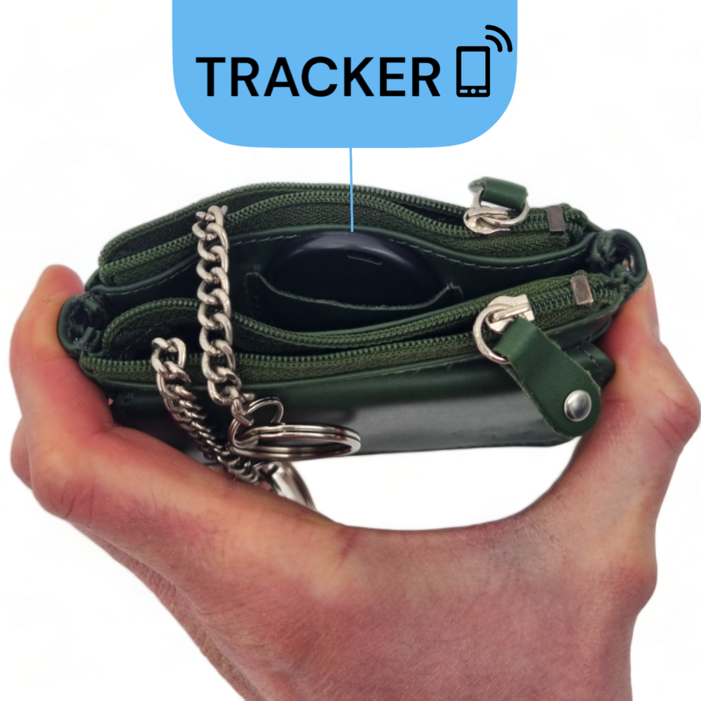 Twee Pak Sleuteletuis En Finder Tracker - Groen/Zwart - Voordeelpakket - Sleuteletuis Heren En Dames
