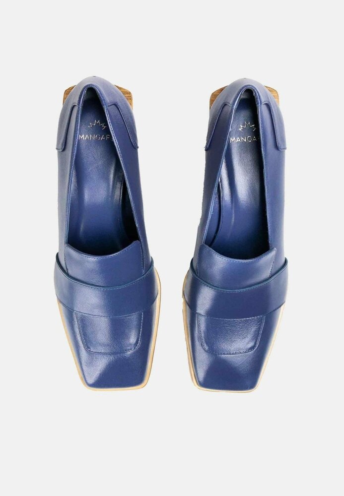 Mangar&aacute; Louro Leather Loafers - Premium Women&#039;s Footwear Blue 37