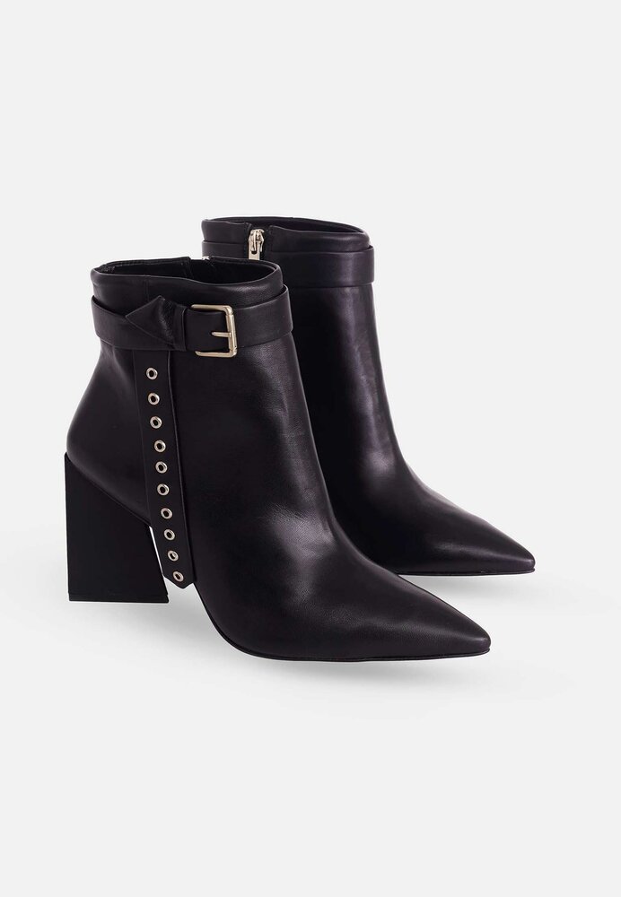 Mangar&aacute; Salvia Ankle Boot Heeled - Stylish Leather Footwear Green 40