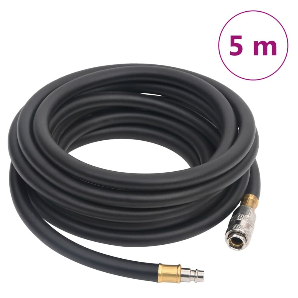 Luchtslang hybride 0,6&#039;&#039; 5 m rubber en PVC zwart