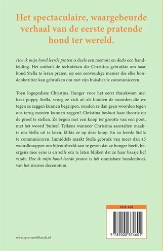 Merkloos Boek Hoe Ik Mijn Hond Leerde Praten 21,5X14X2,5 CM