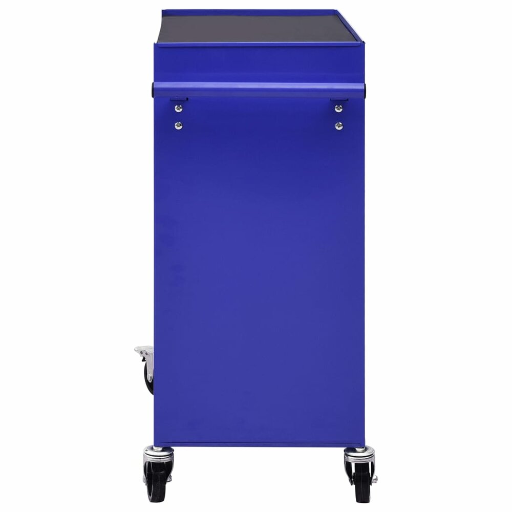 Gereedschapswagen met 4 lades staal blauw