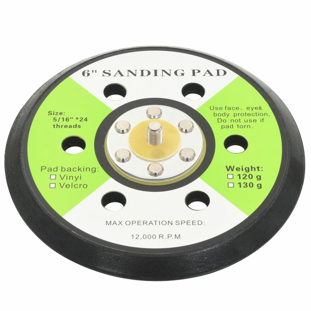 Schuurpads met 6 gaten 15 cm 3 st
