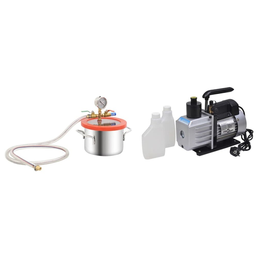 Vacu&uuml;mkamer met 2-traps pomp 3,7 L