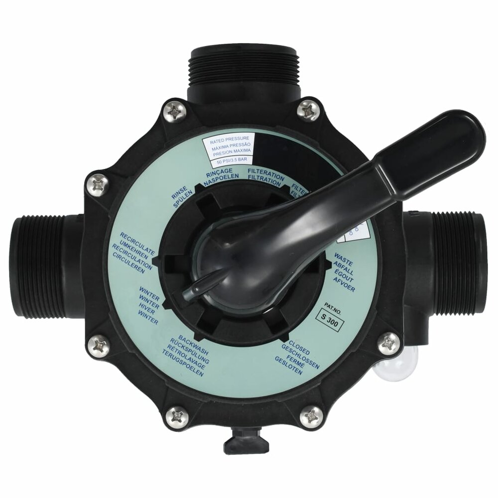 Multipoortventiel voor zandfilter 6-weg 1,5&amp;quot; ABS