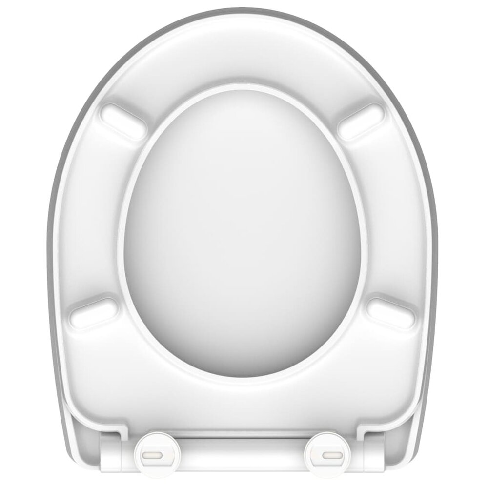 Toiletbril met soft-close WATER LILY duroplast hoogglans