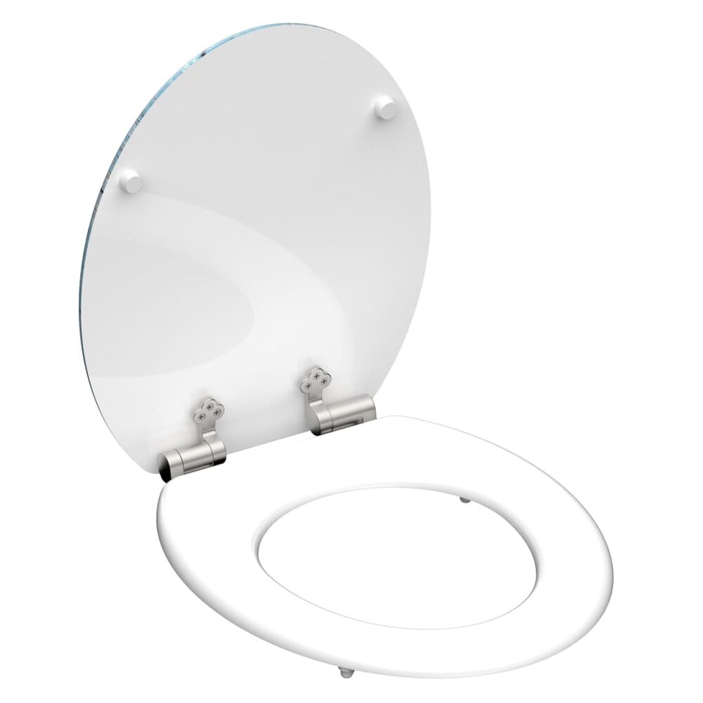 Toiletbril met soft-close SHELL HEART MDF hoogglans