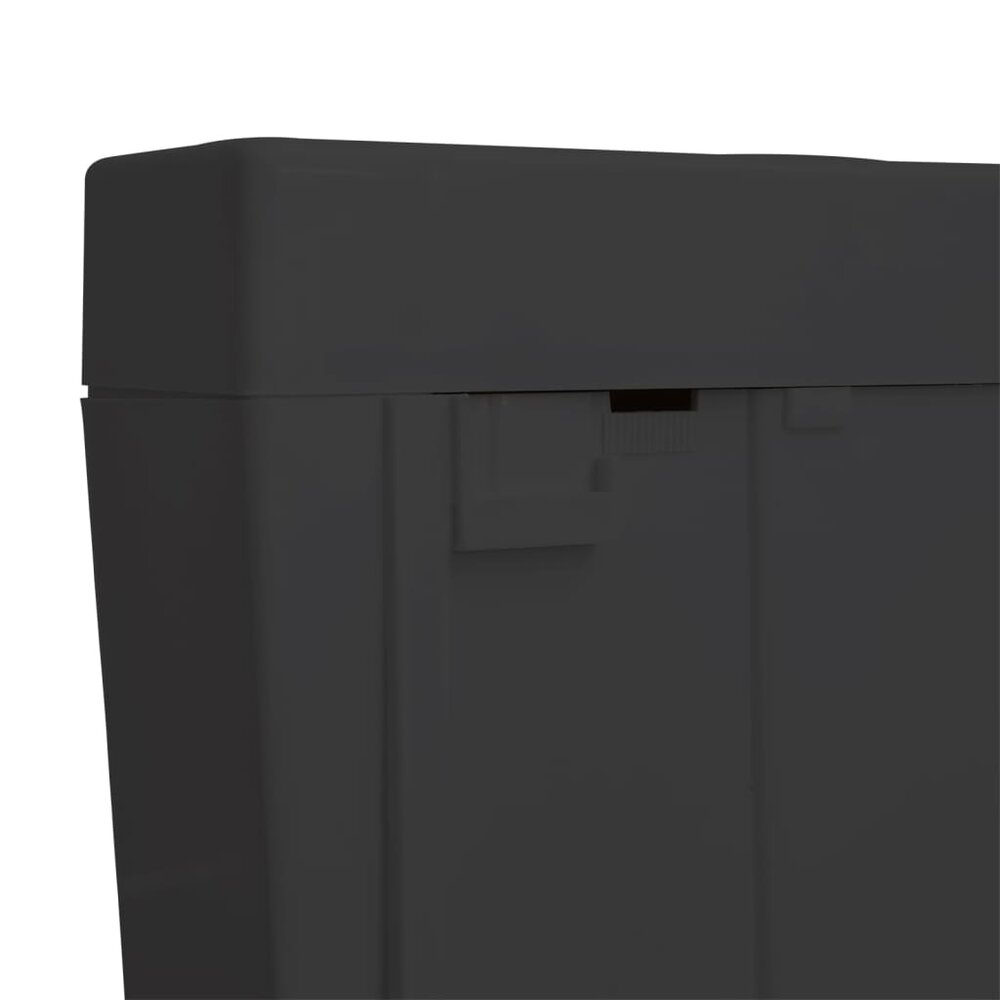 Toiletstortbak met watertoevoer onderin 3/6 L zwart