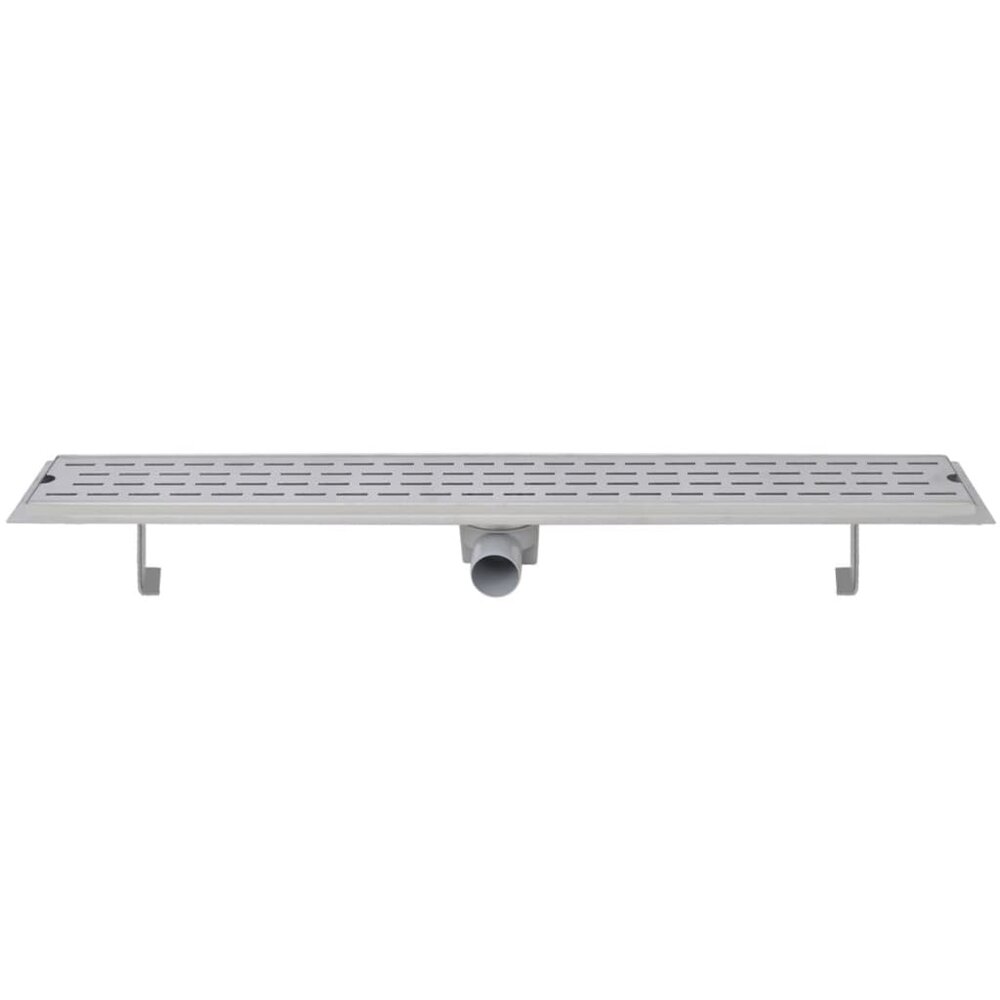 Doucheafvoer 2 st rechthoekig lijn 930x140 mm roestvrij staal