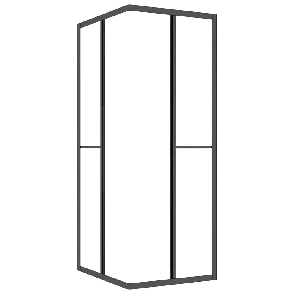 Douchecabine 80x70x180 cm mat ESG zwart