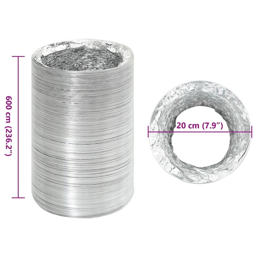 Ventilatieslang &Oslash;20 cm 6 m aluminium