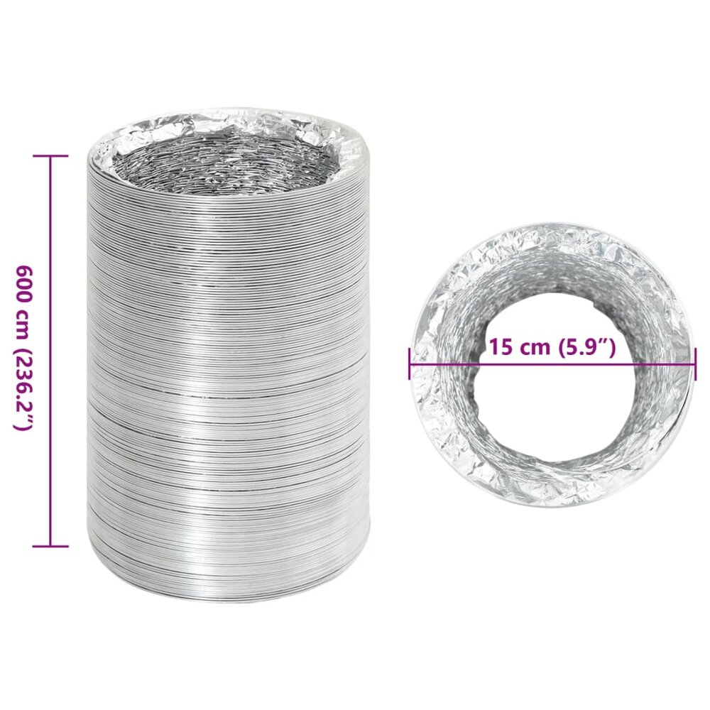 Ventilatieslang &Oslash;15 cm 6 m aluminium