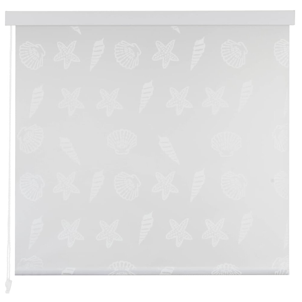 Rolgordijn voor douche 100x240 cm zeester