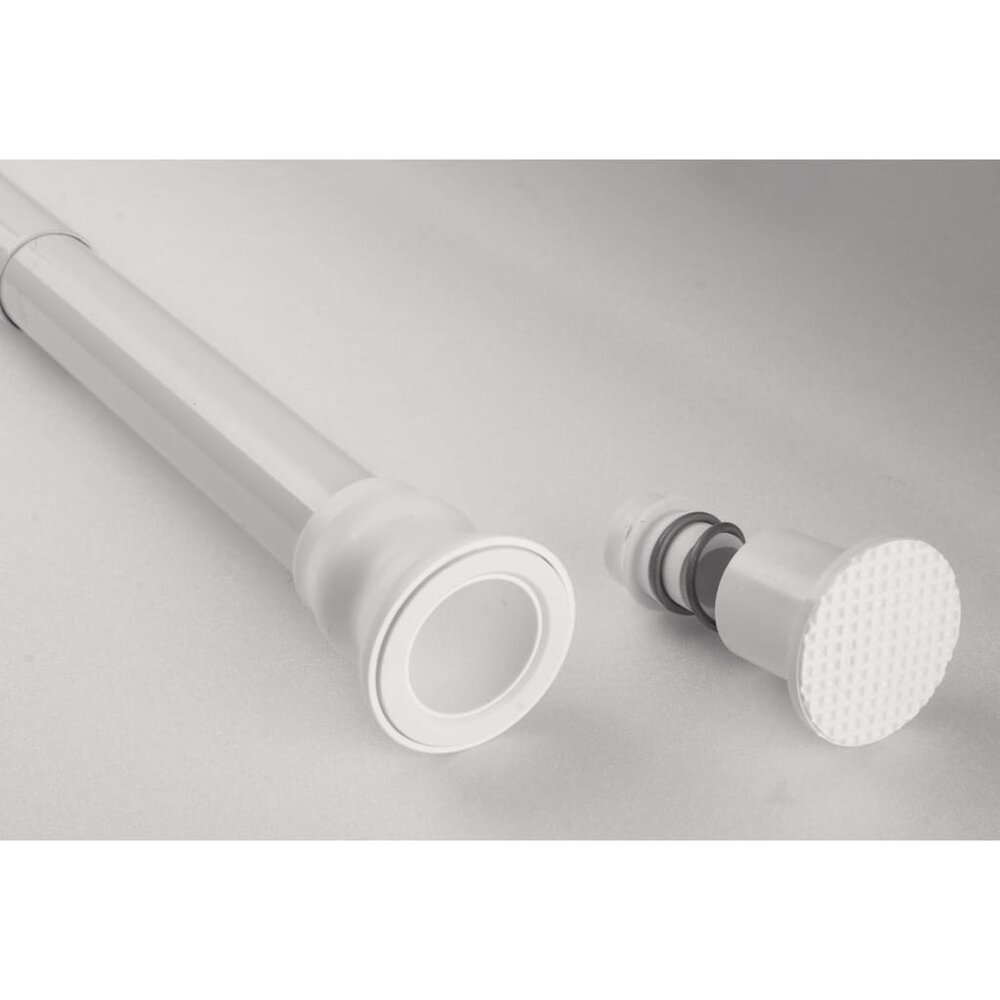 Douchegordijnstang telescopisch 70-115 cm wit 55101