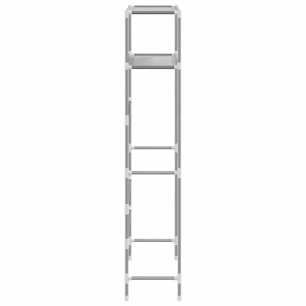 Wasmachinerek 2-laags 69x28x143 cm ijzer grijs