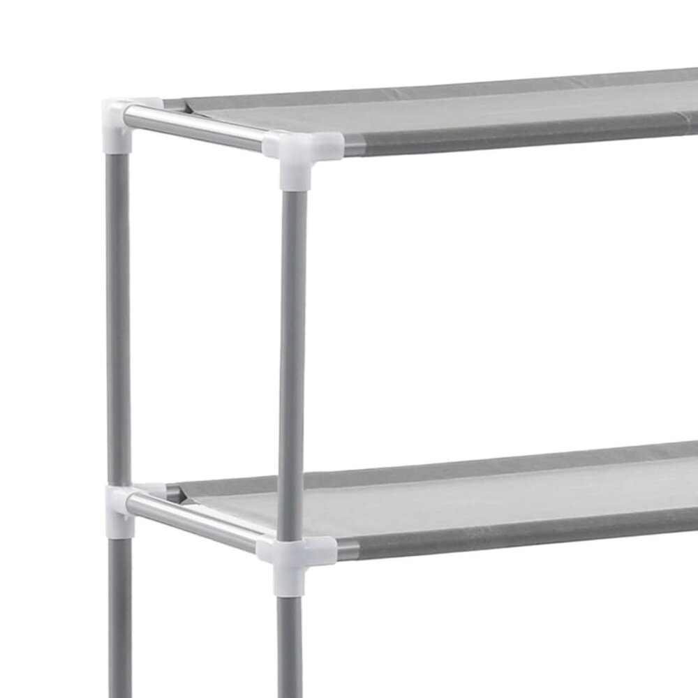 Wasmachinerek 2-laags 69x28x143 cm ijzer grijs