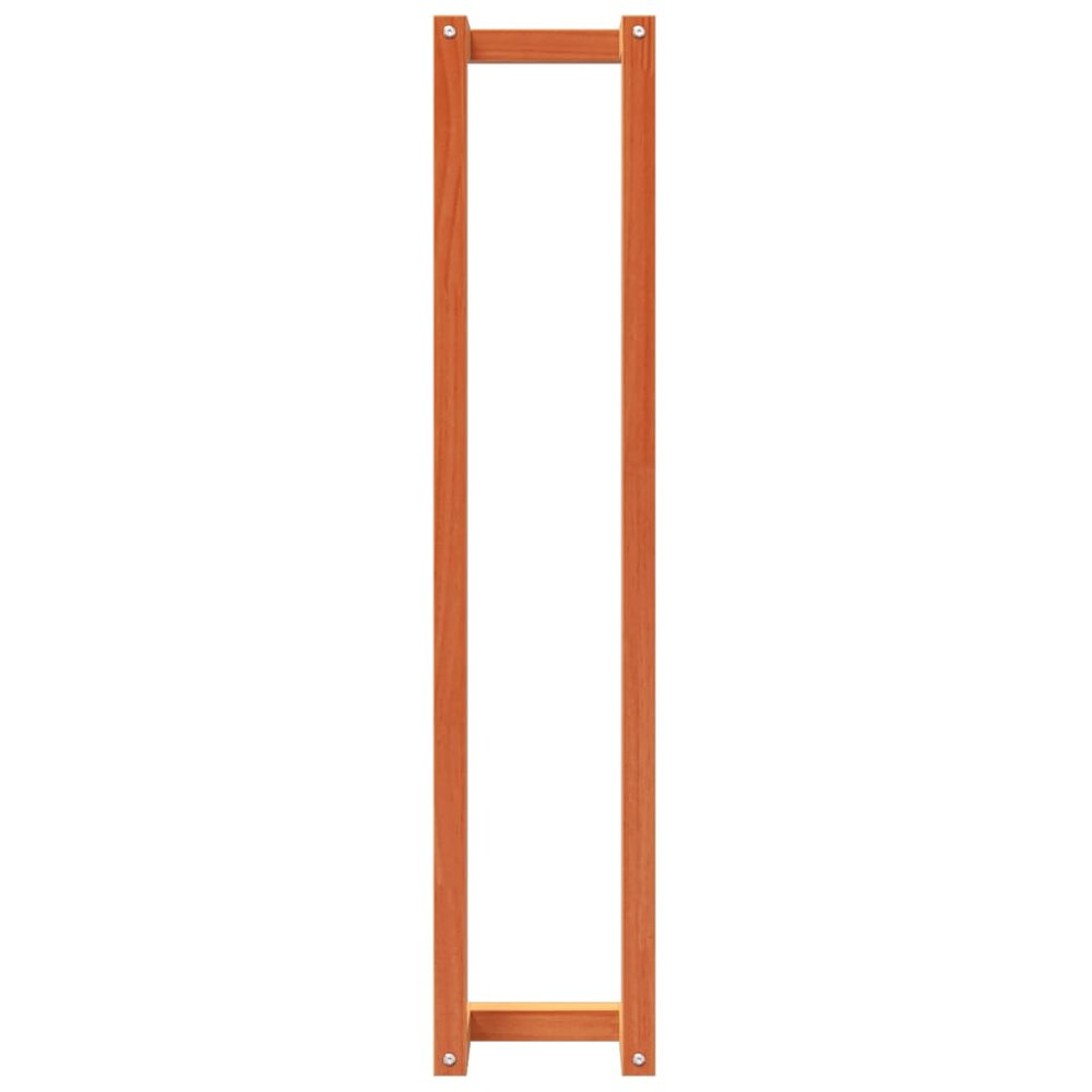 Handdoekenrek 23x18x110 cm massief grenenhout wasbruin
