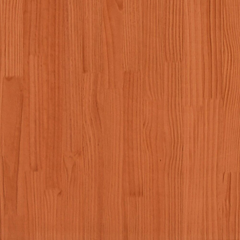 Handdoekenrek 23x18x110 cm massief grenenhout wasbruin