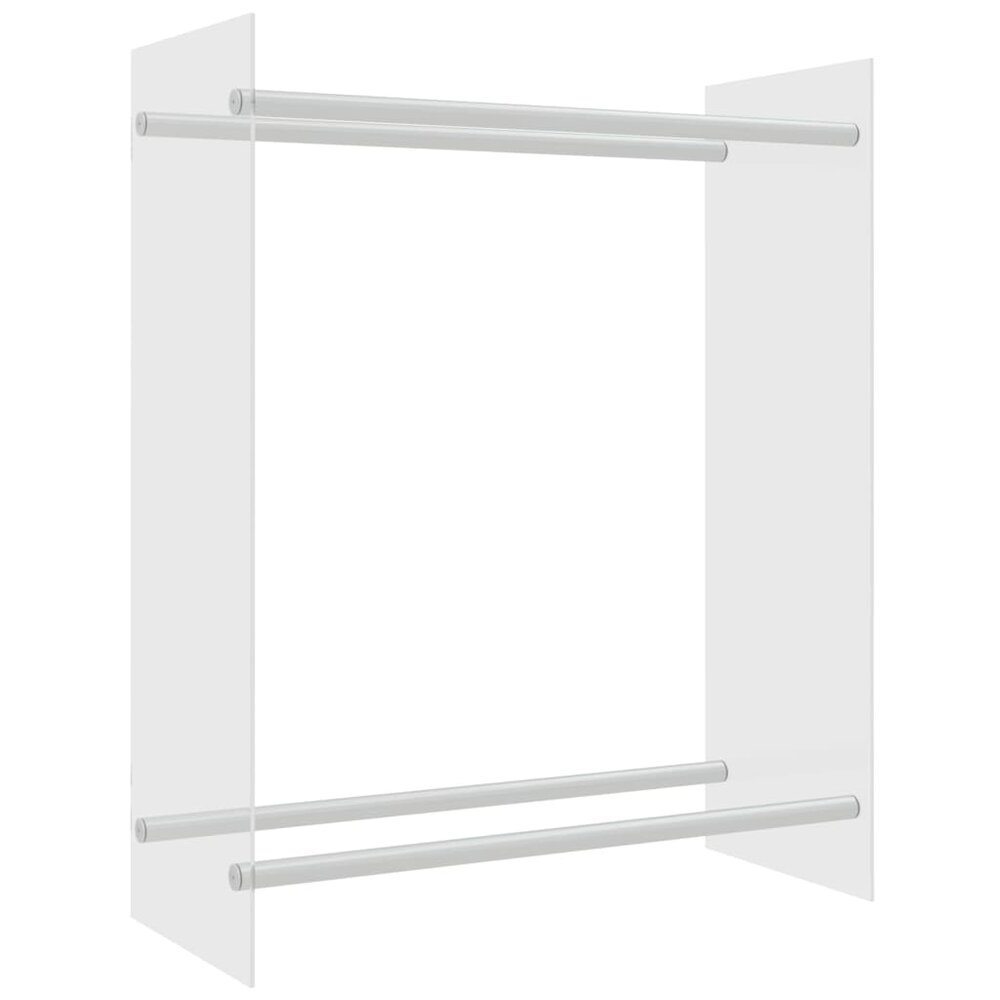 Haardhoutrek 80x35x100 cm gehard glas transparant